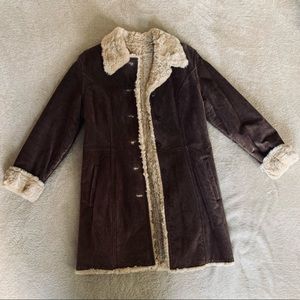 Vintage Wilson’s Leather Coat w/ Faux Fur Lining